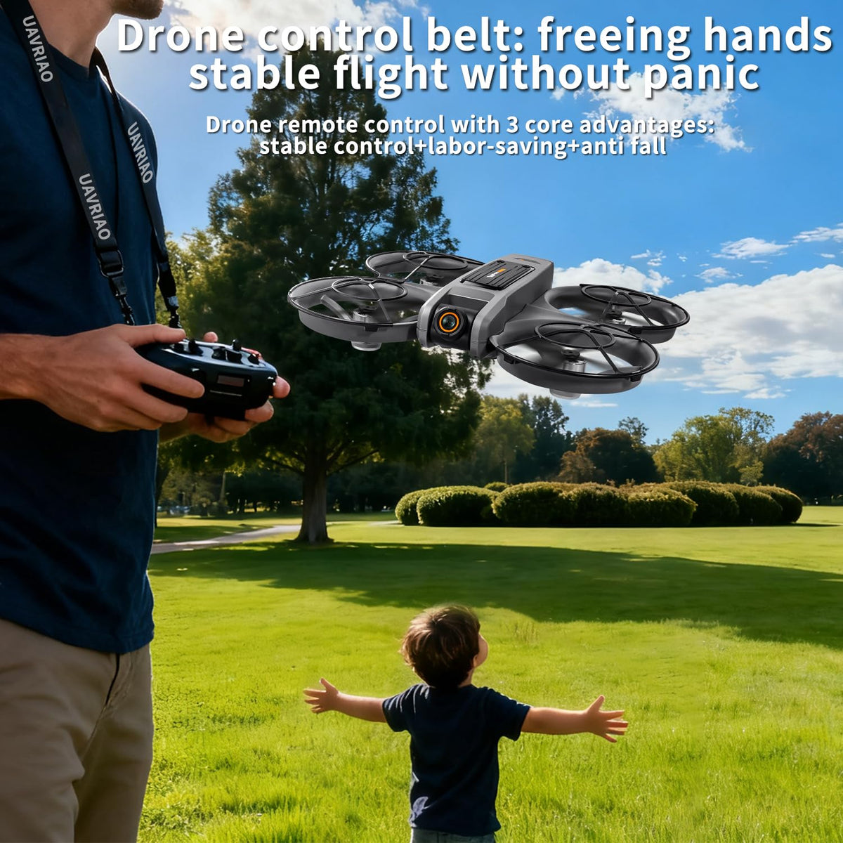 4.5-inch HD Screen Remote Control Drone with 2K Dual Cameras W678