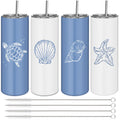 4 Pack Insulated Stainless Steel Tumblers F592169