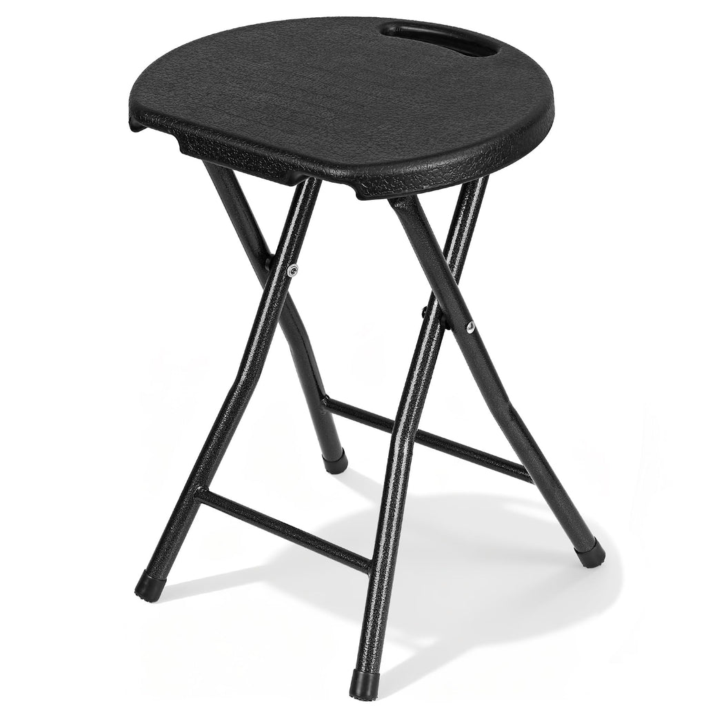 Black Folding Stool with Handle F261