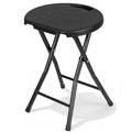 Black Folding Stool with Handle F261