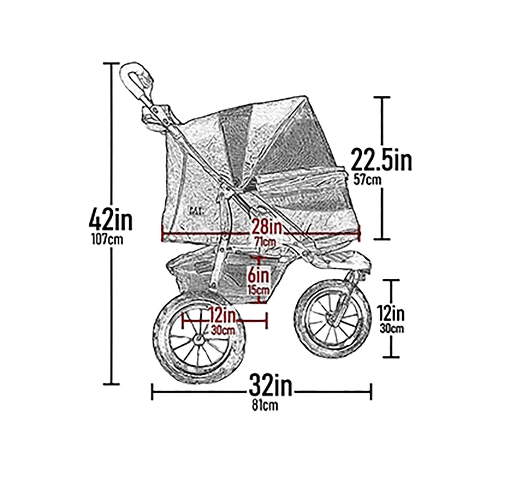 Caribbean Blue Pet Stroller S313