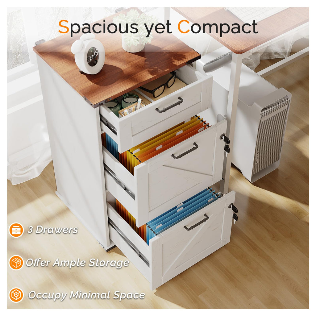 3 Drawer File Cabinet with Lock C99814
