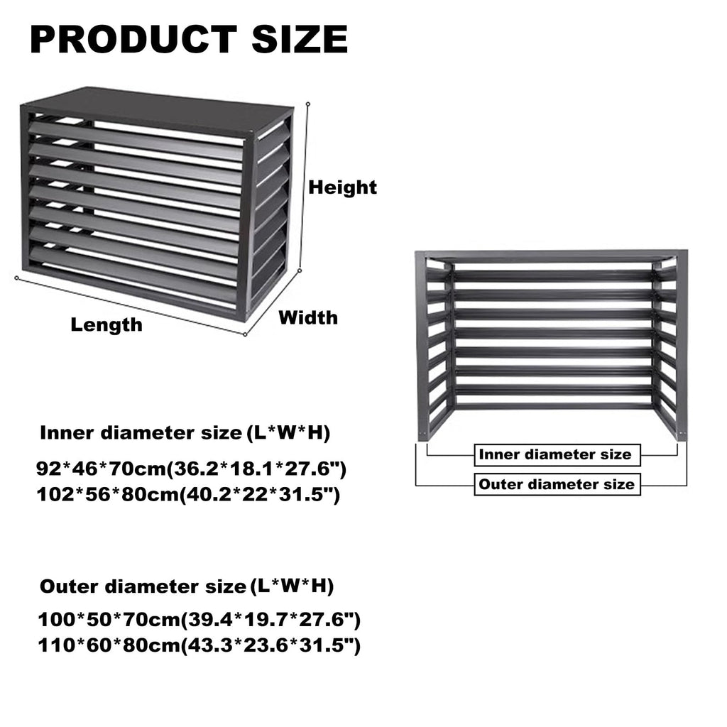 Aluminum 4-Panel AC Condenser Fence U4914
