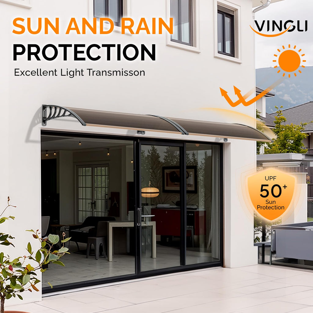 40" x 60" Polycarbonate Door Awning L575