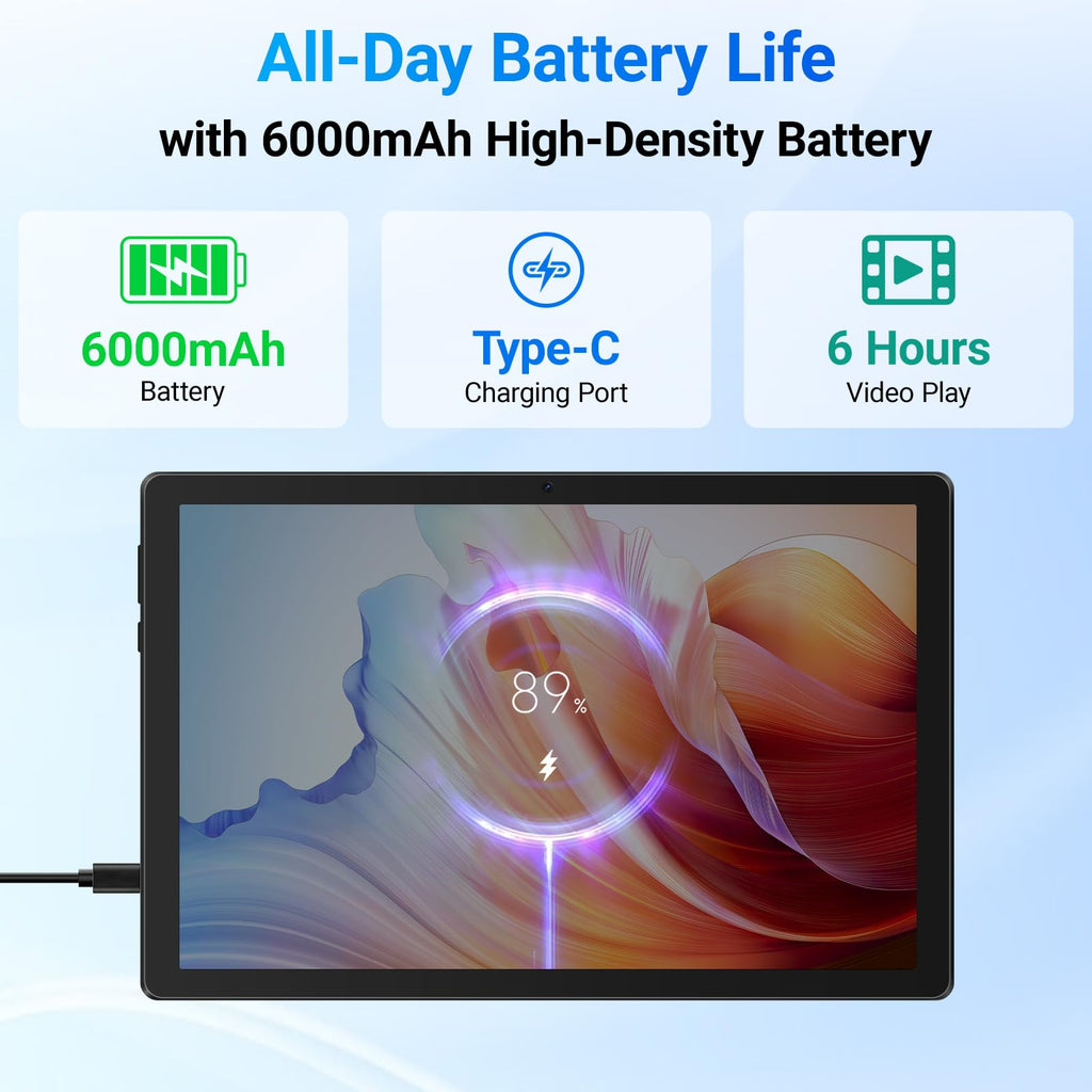 10.1" Android Tablet 24GB RAM 64GB ROM 6000mAh Q938