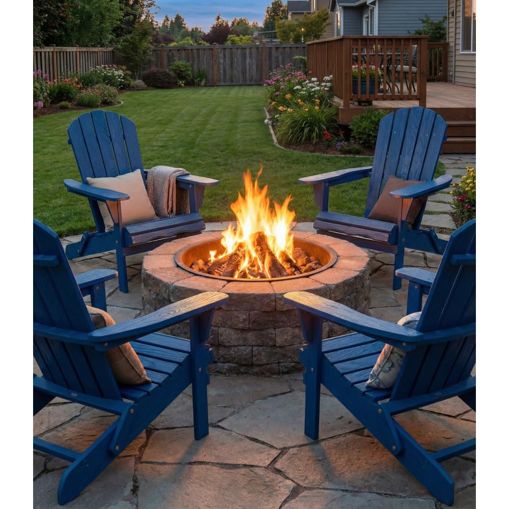Wood Folding Adirondack Chair F7786