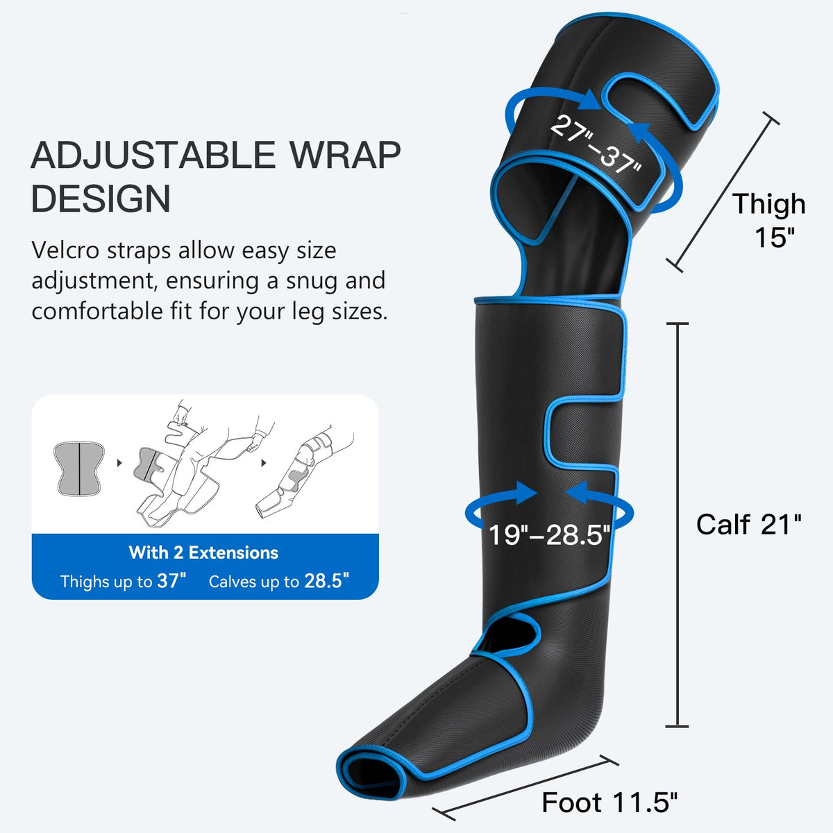 Leg Massager with Heat and Compression F9333
