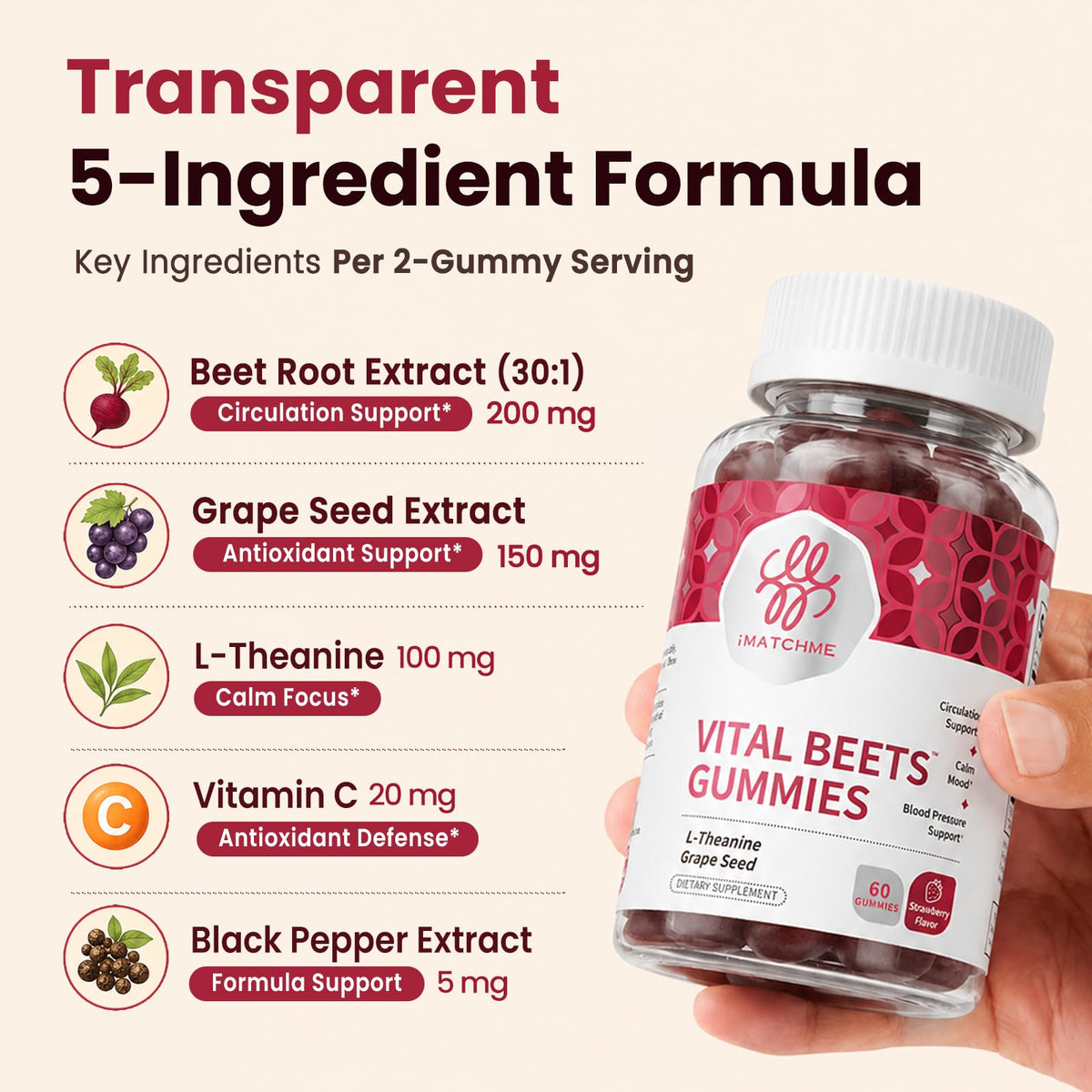 Beet Root Gummies 60 Count G583