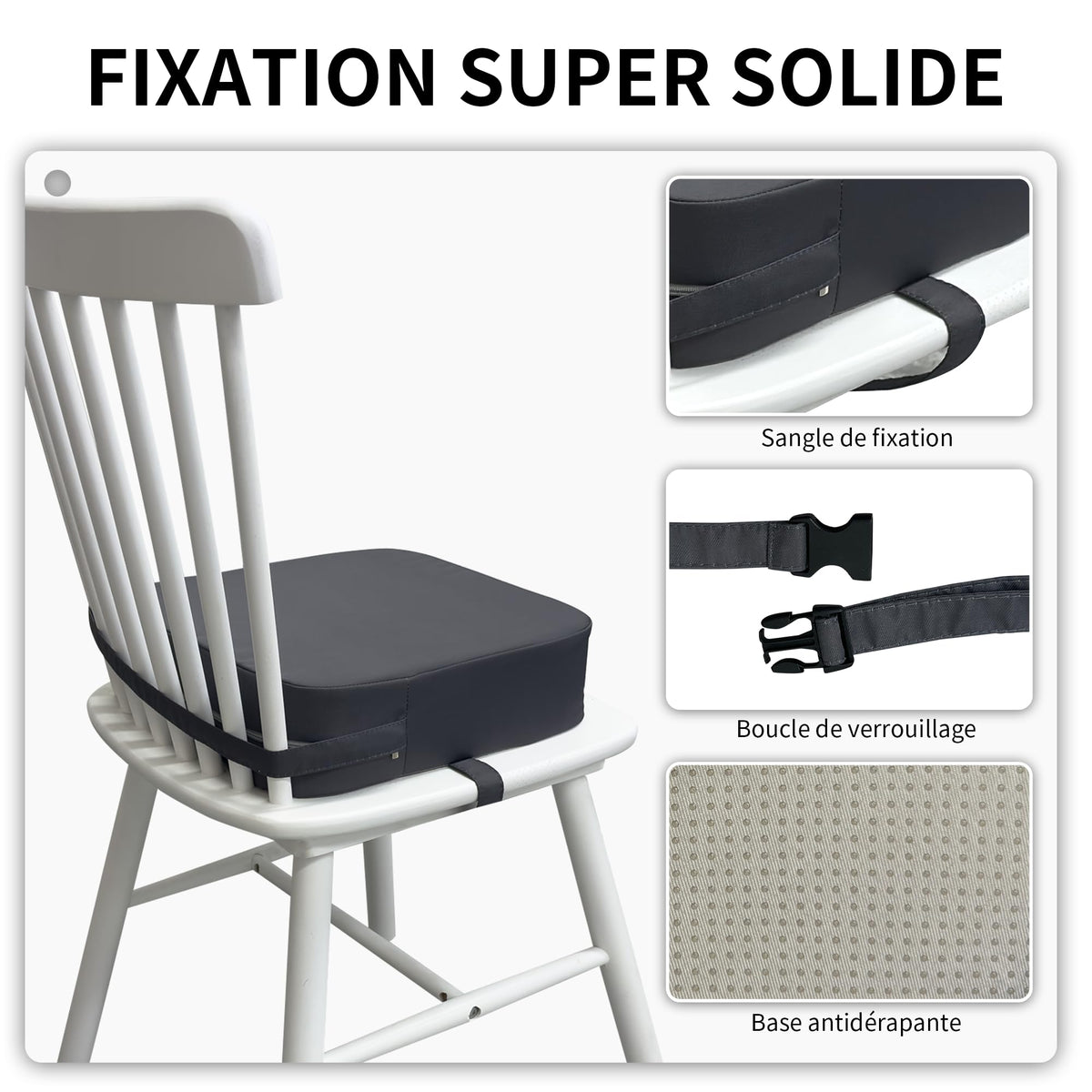 Waterproof High Density Foam Toddler Booster Seat with Non-Slip Bottom R92585