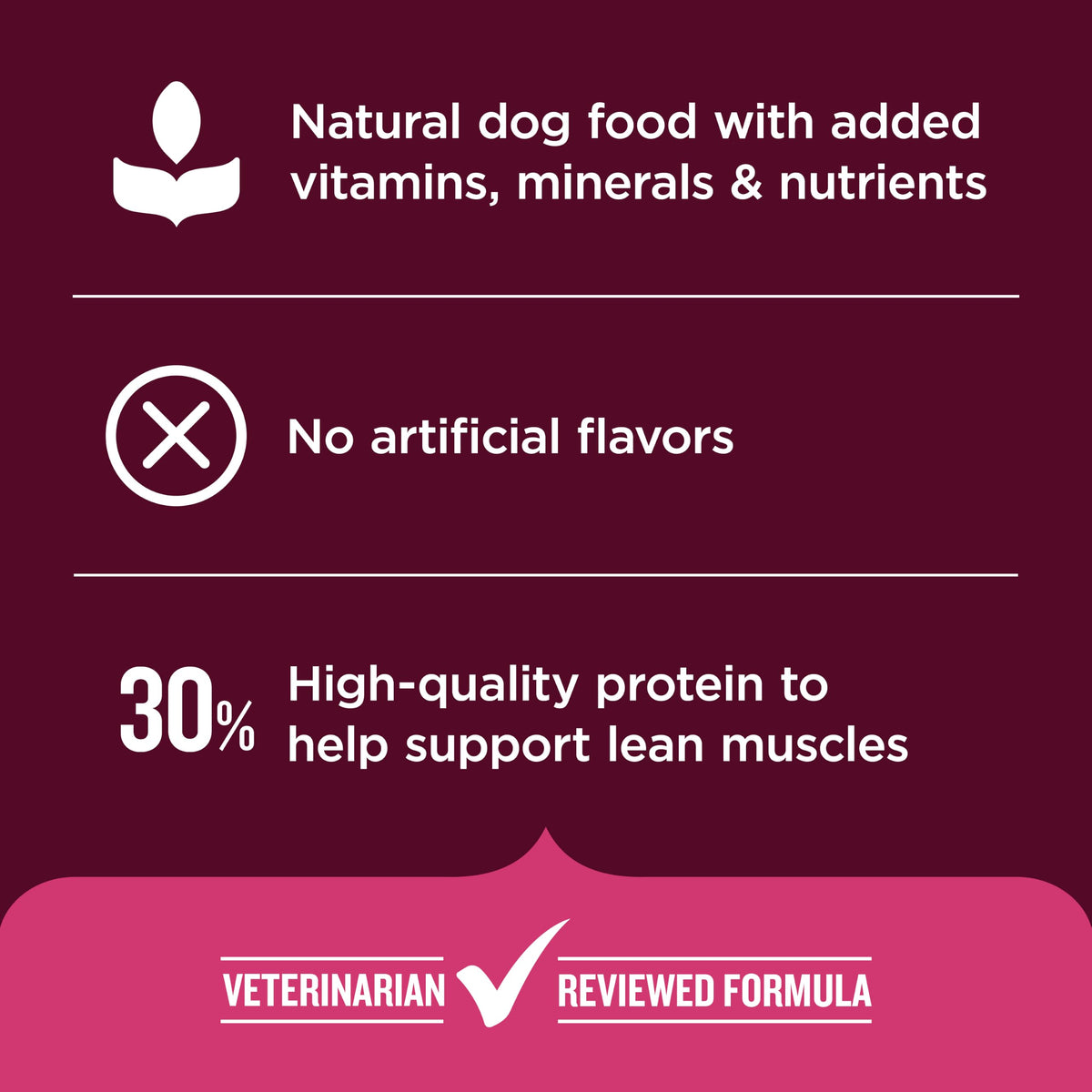 High Protein Dry Dog Food 4 lb. Bag W4427