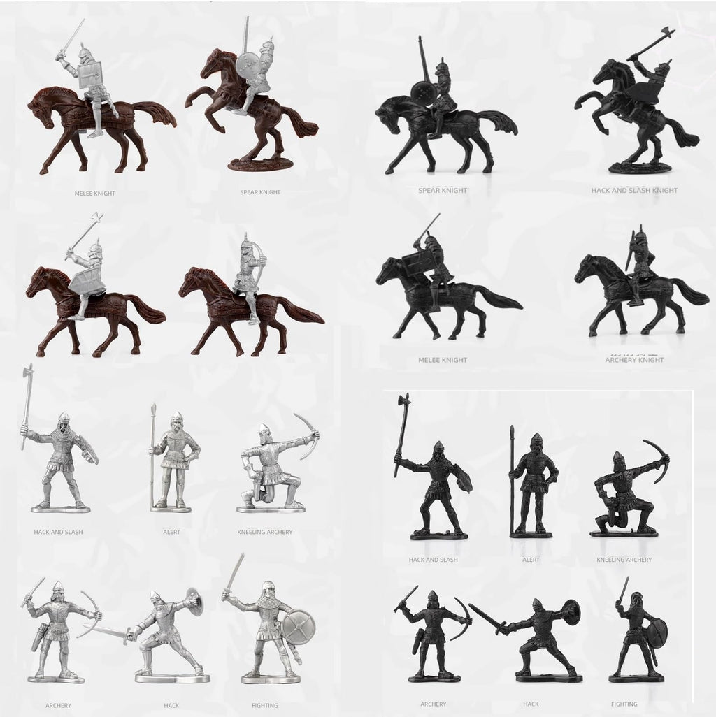 Medieval Knights Toy Soldier Cavalry Horses Set G759323