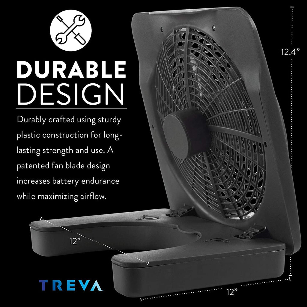 10 in Portable Desktop Battery Fan 2-Speed J839
