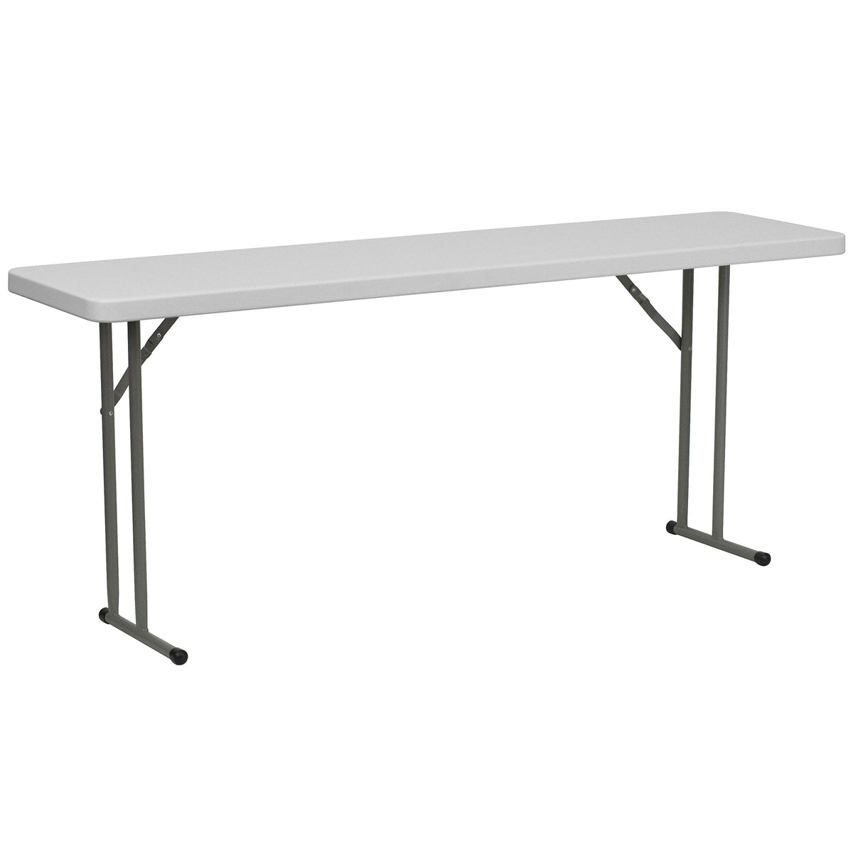 6-Foot Granite White Plastic Folding Training Table G9730