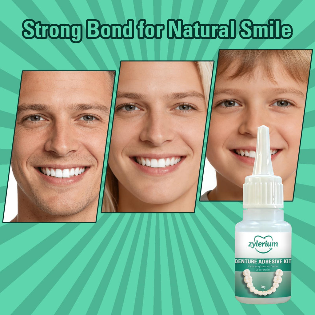 Denture Repair Kit Dental Glue 0.7OZ B880