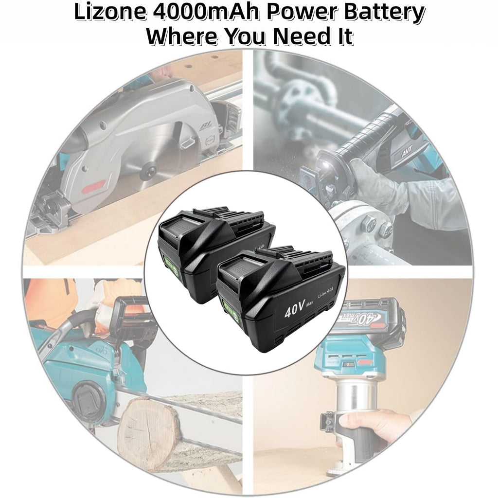 40V 4.0Ah Battery 2 Pack L6262
