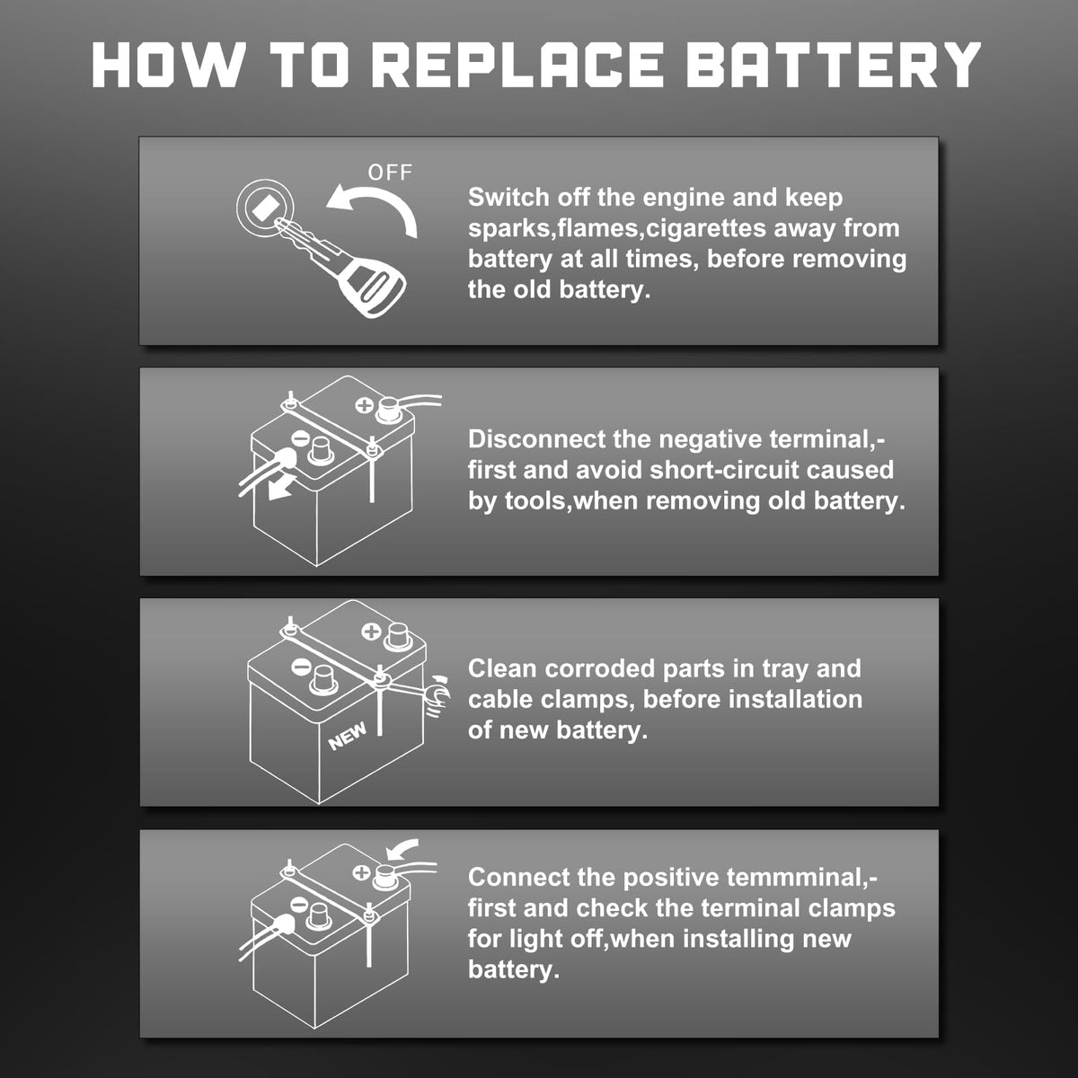 Group Size 48 AGM Car Battery, 12V 70 AH, 800 CCA H7856