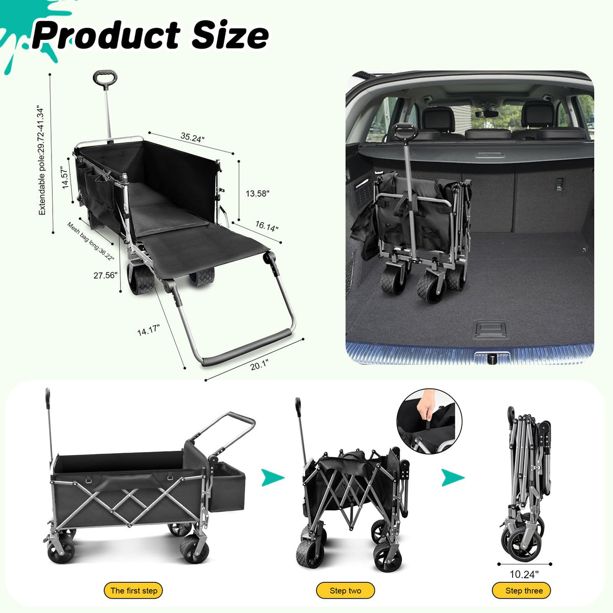 Large Dog Wagon Cart H894