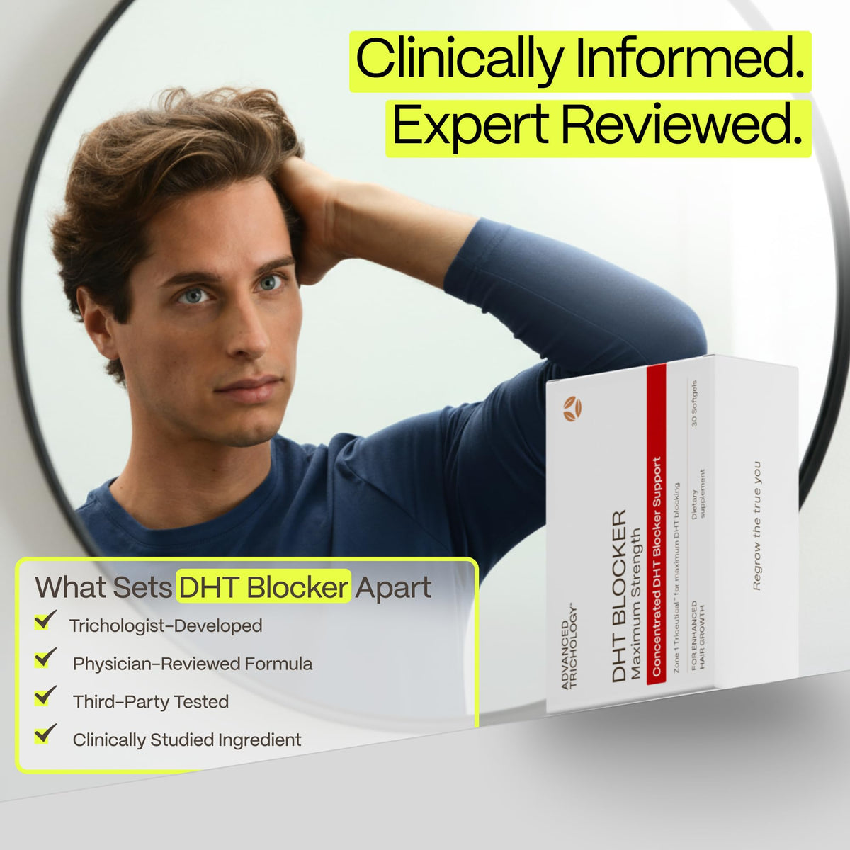 DHT Blocker Hair Growth Supplement with Saw Palmetto & Pumpkin Seed Oil F1206