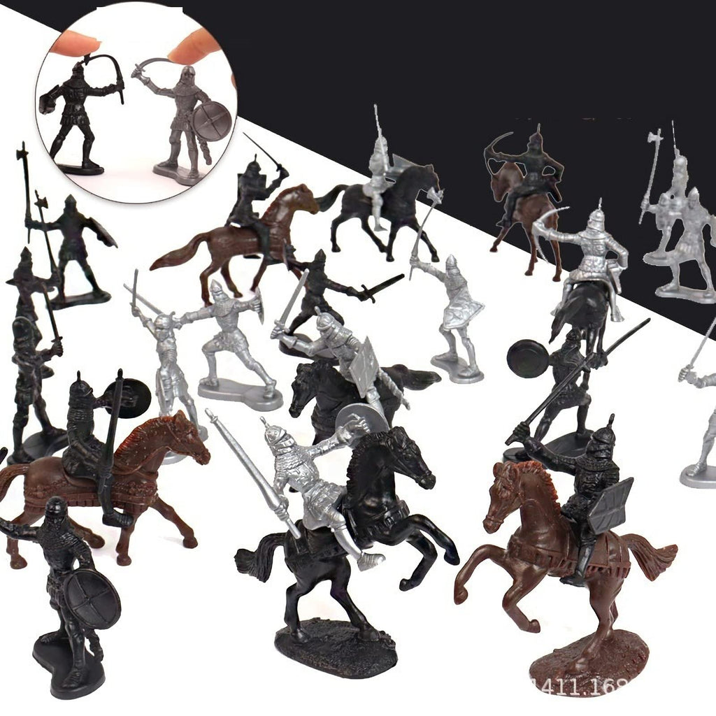 Medieval Knights Toy Soldier Cavalry Horses Set G759323