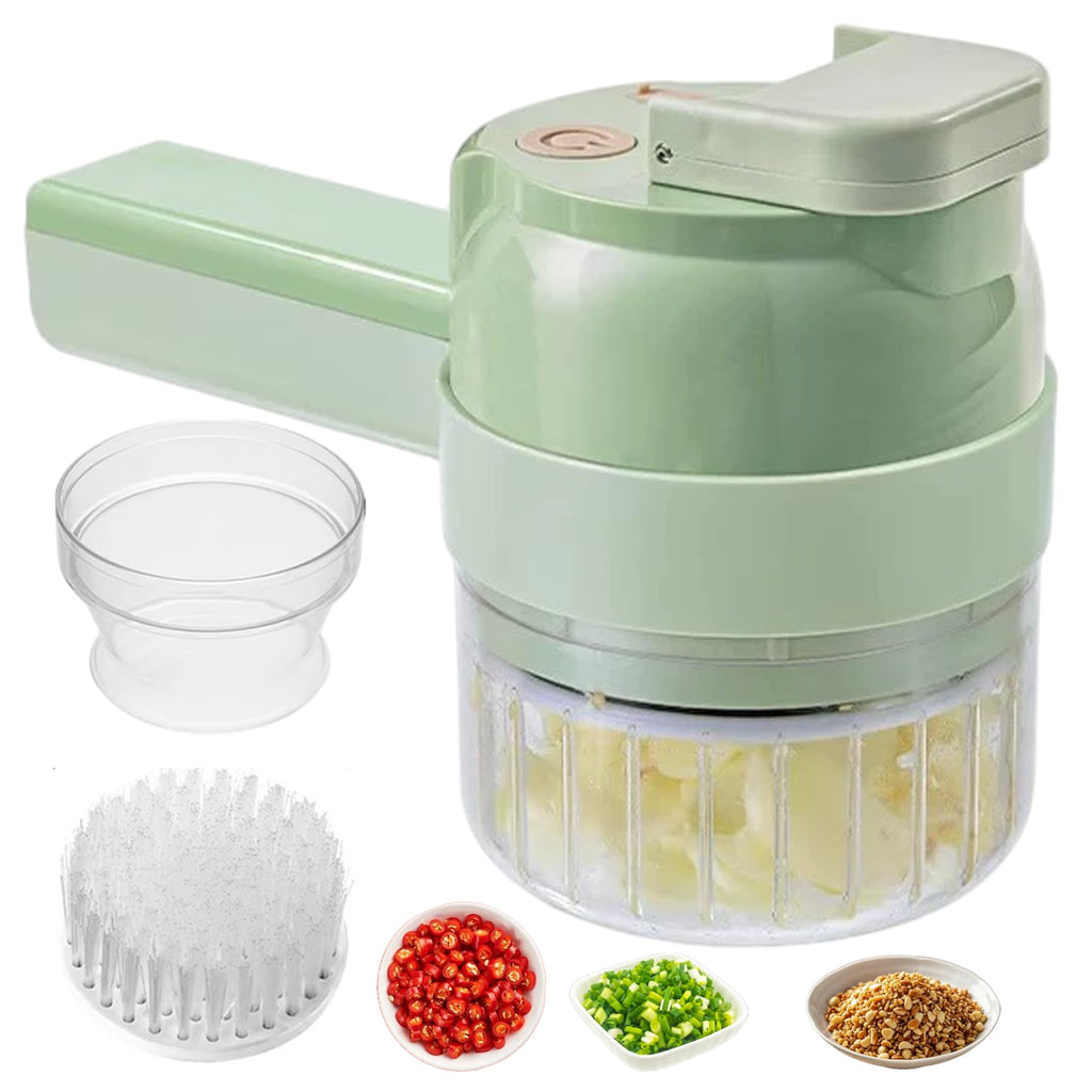 Wireless Mini 4 in 1 Electric Vegetable Chopper Rechargeable Food Cutter Z277