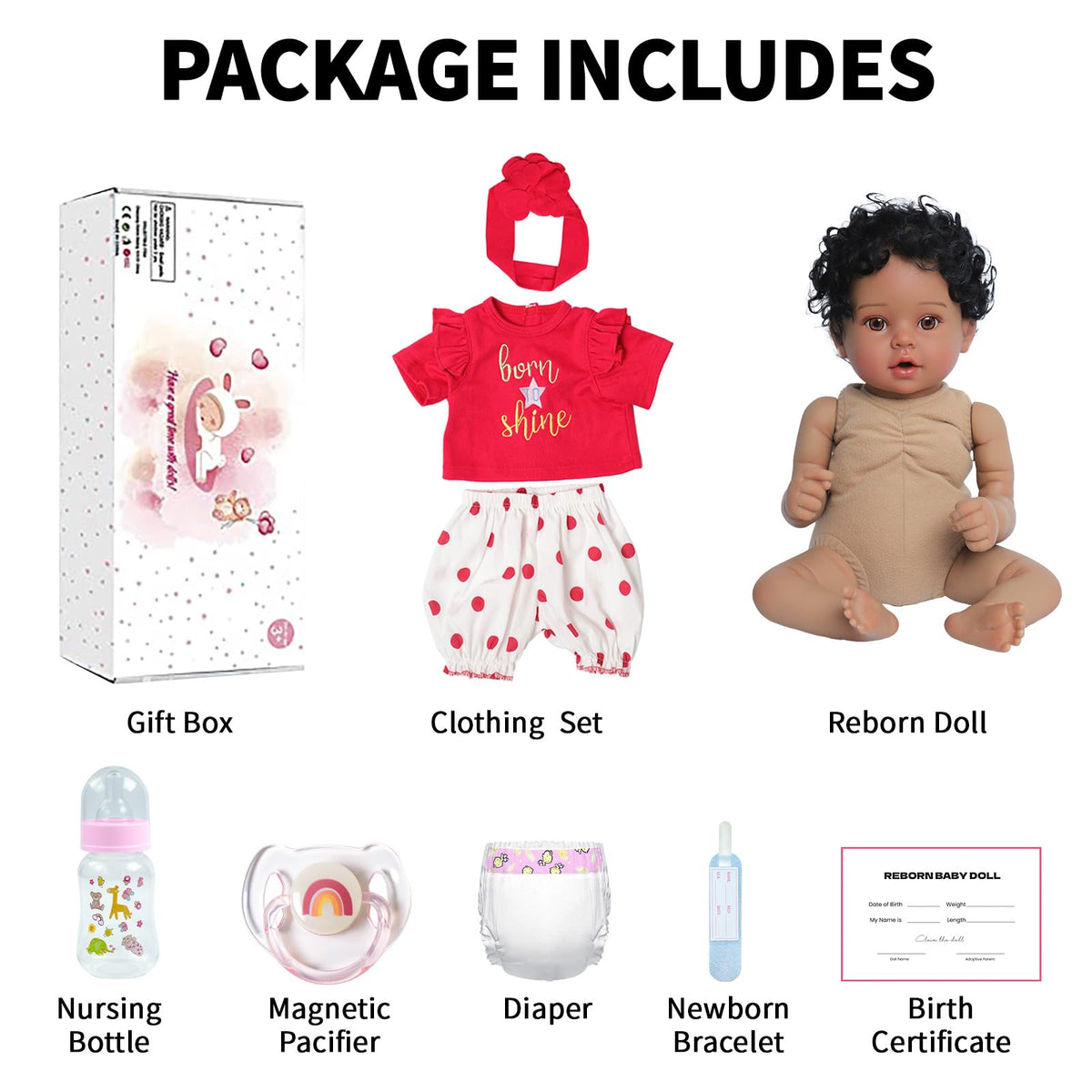 20 Inch Lifelike Soft Body Realistic Baby Dolls N82387