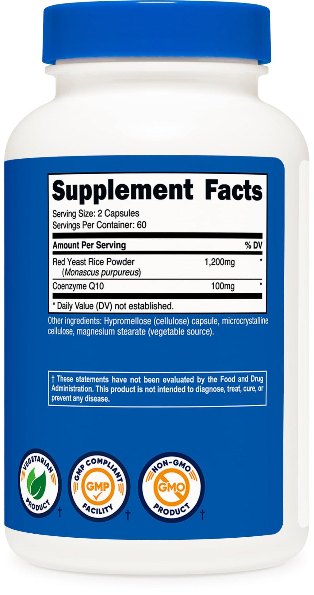 Red Yeast Rice with CoQ10 1300mg 120 Capsules C66655