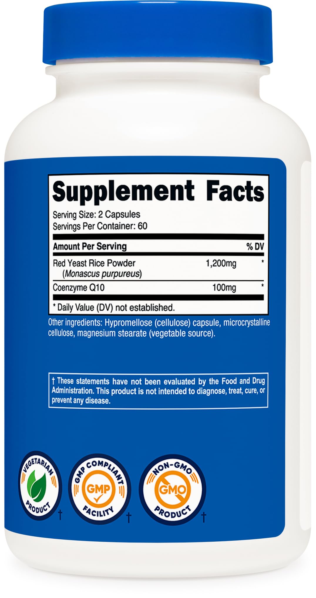 Red Yeast Rice with CoQ10 1300mg 120 Capsules C66655