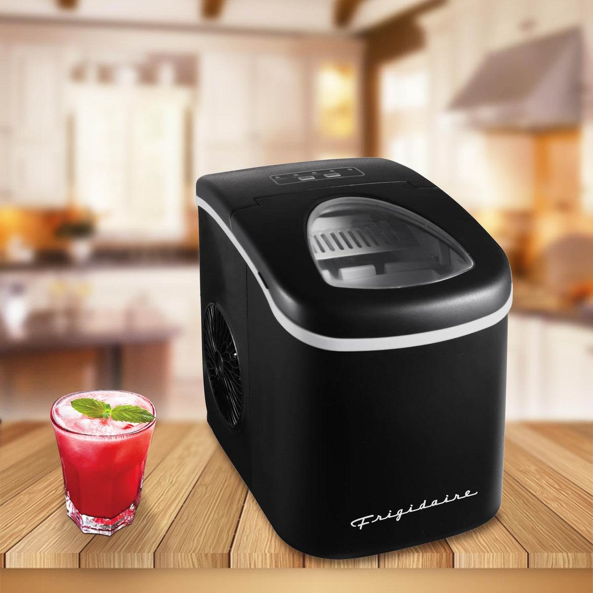 Compact Countertop Ice Maker 26 lb per Day Black I69212