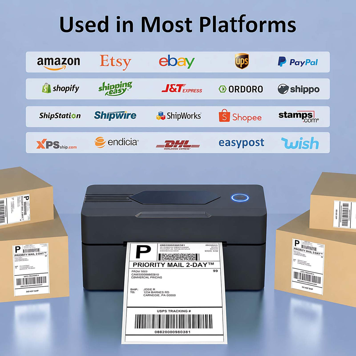 Bluetooth 4x6 Thermal Label Printer D359