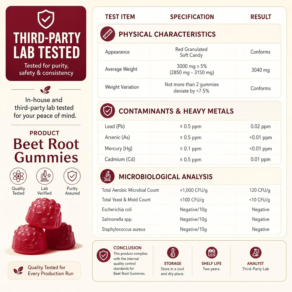 Beet Root Gummies 60 Count G583
