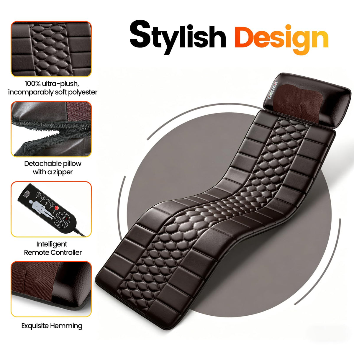 Full Body Massage Mat with Heat G60802