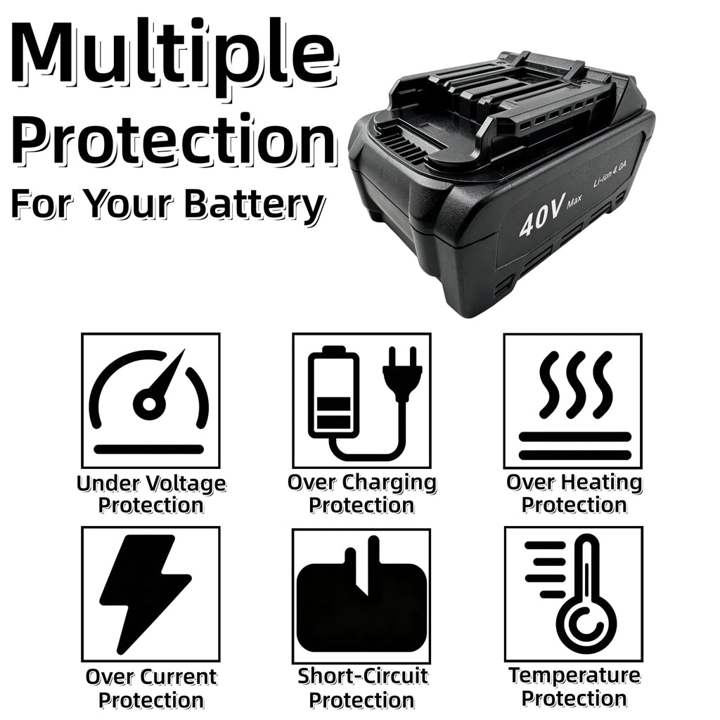 40V 4.0Ah Battery 2 Pack L6262