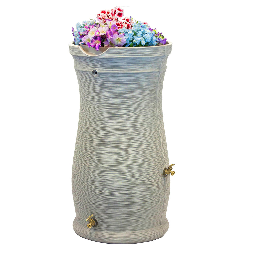 50-Gallon Rain Saver Barrel with 2 Brass Spigots and Screen R187