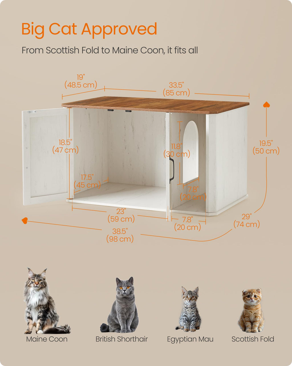 Modern Cat Litter Box Enclosure Y65827