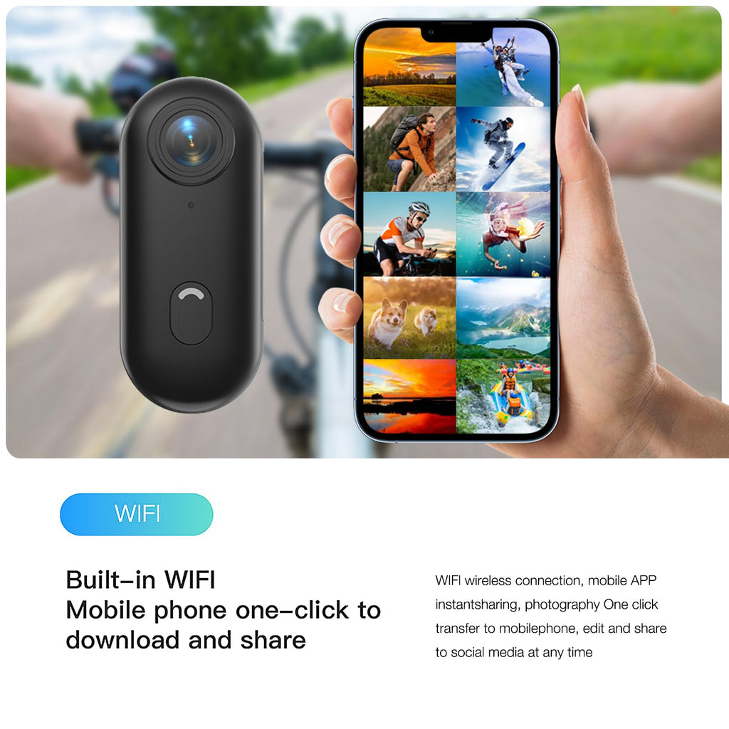 64GB 4K Thumb Action Camera R988