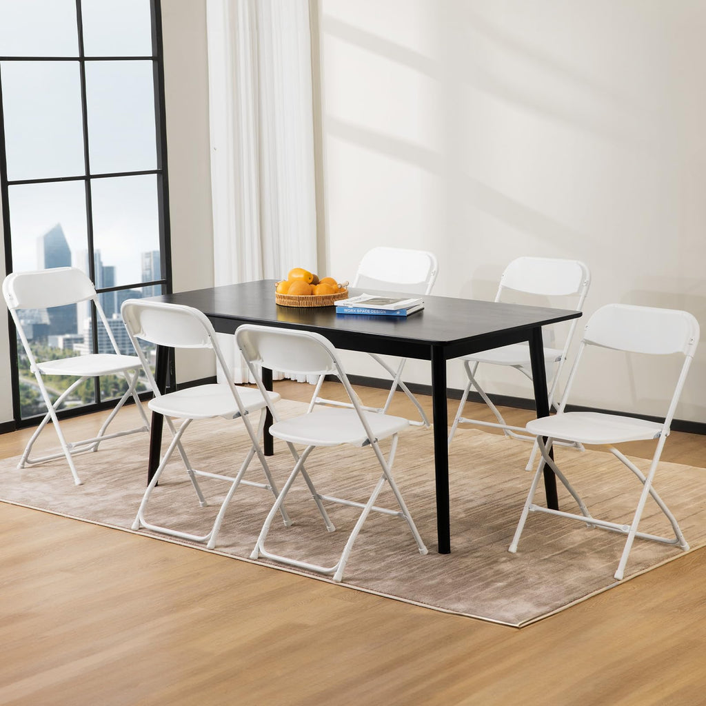 White 10 Pack Folding Chair with 330-Pound Capacity N368
