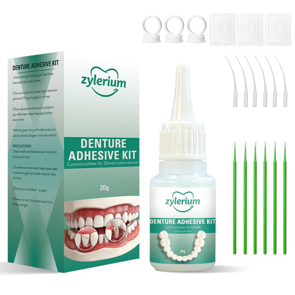 Denture Repair Kit Dental Glue 0.7OZ B880