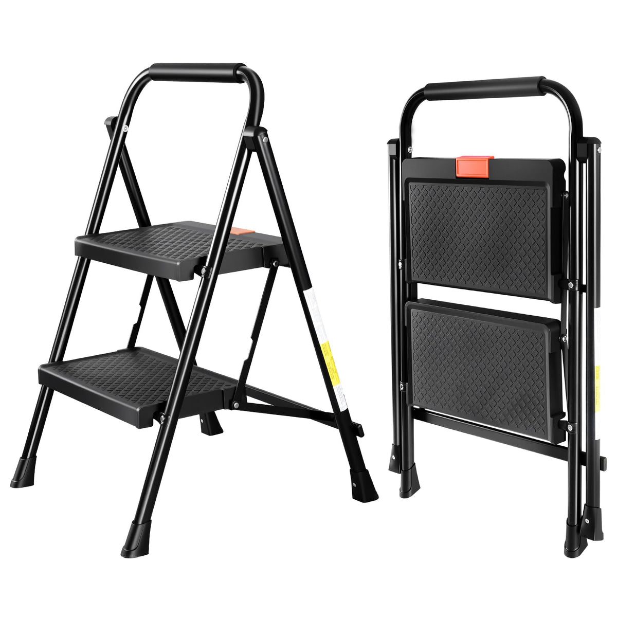 2 Step Steel Ladder with Anti-Slip Pedal N494142