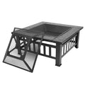 32 Inch Black Metal Wood Burning Fire Pit Q136