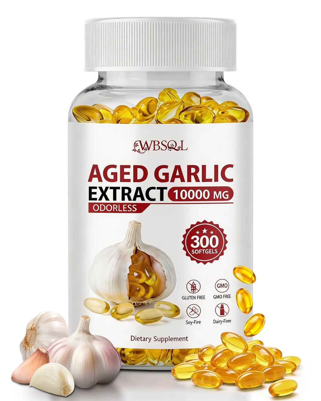 Aged Garlic Extract 10,000 mg 300 Softgels R342