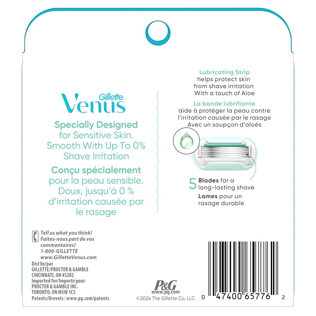 6 Count Sensitive Womens Razor Blade Refills H86599