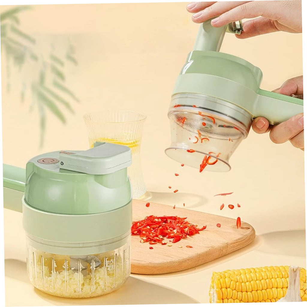 Wireless Mini 4 in 1 Electric Vegetable Chopper Rechargeable Food Cutter Z277