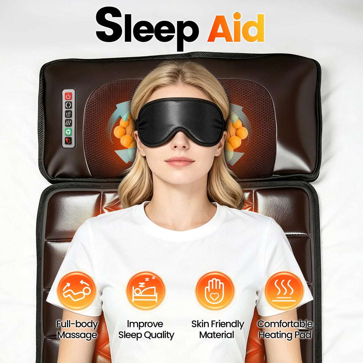 Full Body Massage Mat with Heat G60802