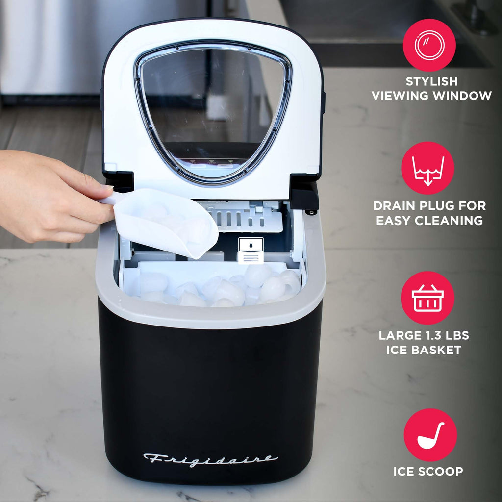 Compact Countertop Ice Maker 26 lb per Day Black I69212