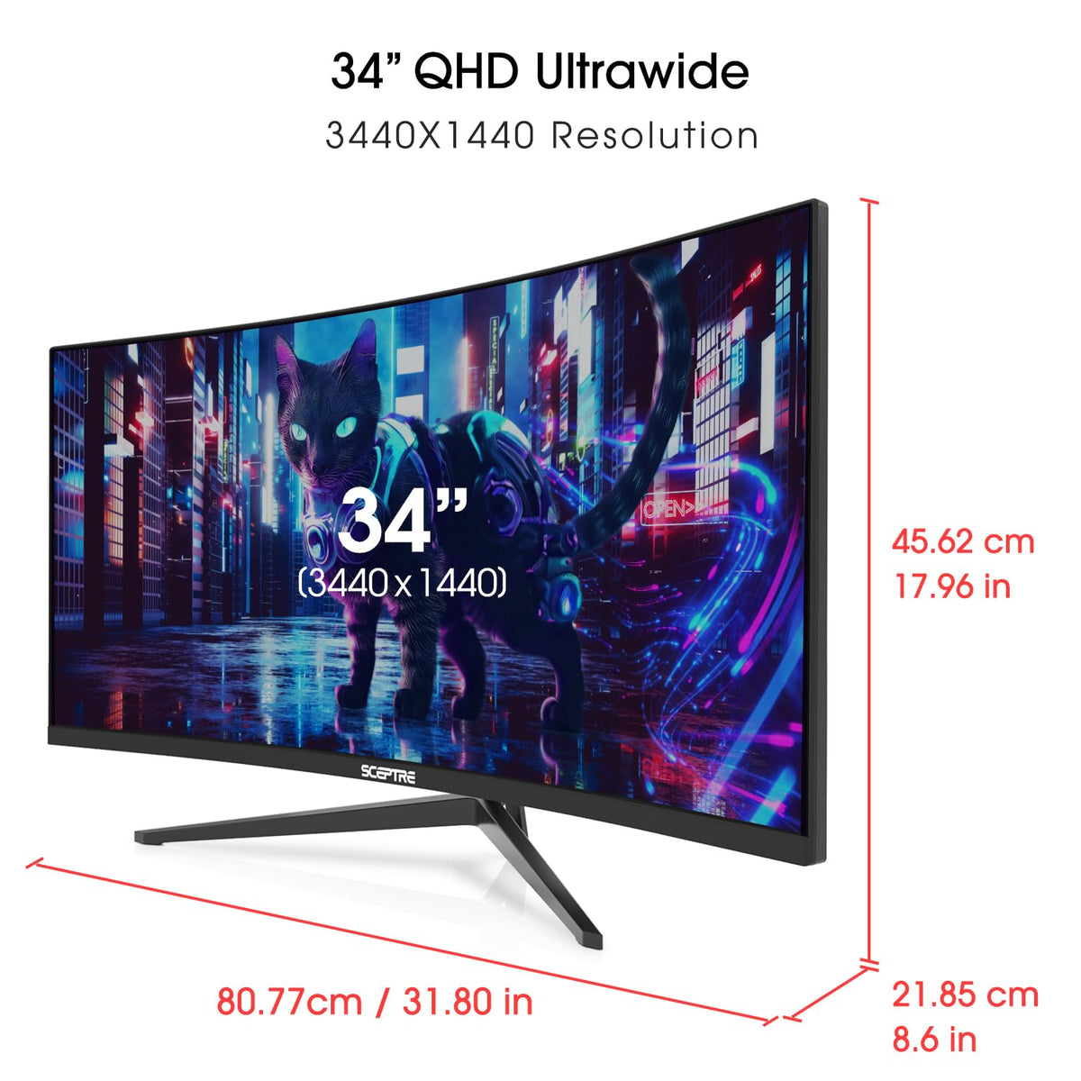 34-Inch Curved Ultrawide WQHD Monitor K894