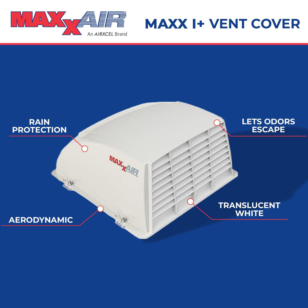 White RV Roof Vent Cover E6537