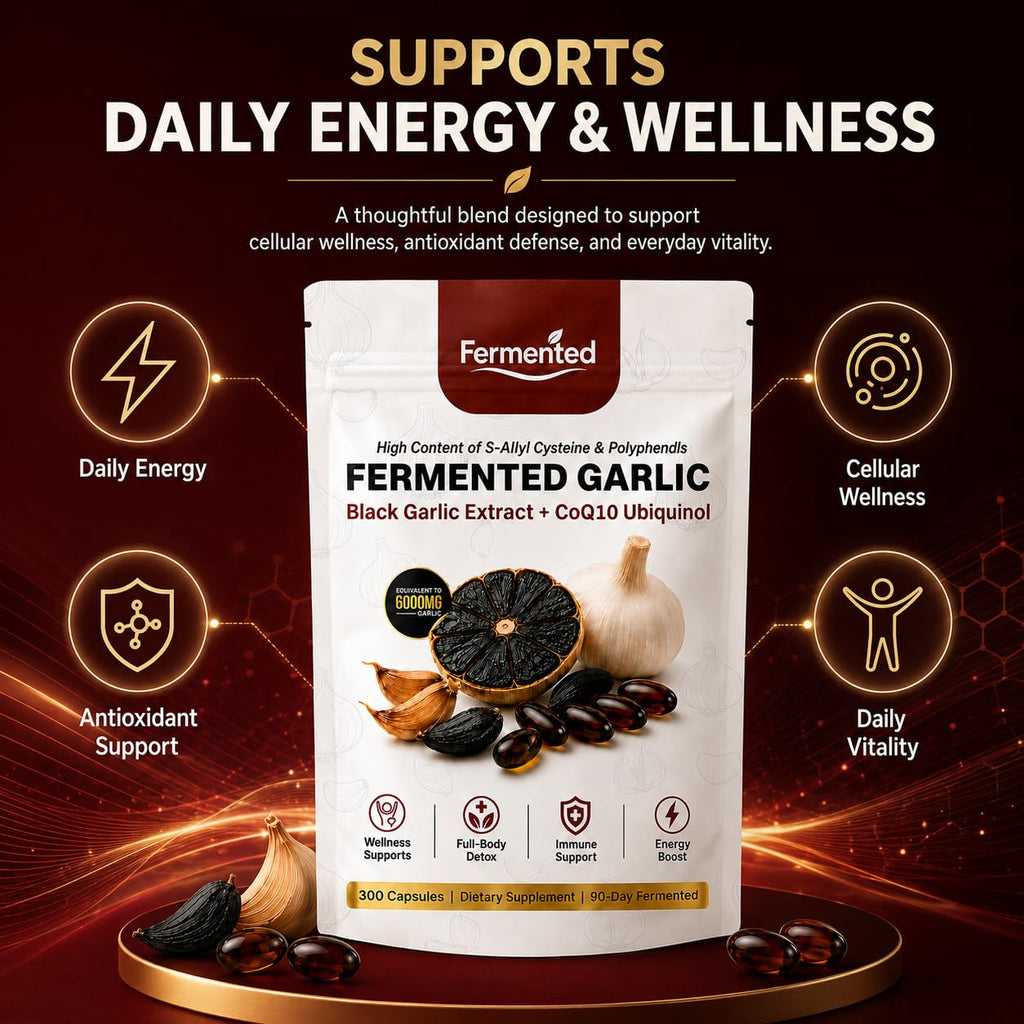 Black Garlic Coq10 Ubiquinol Softgels V95295