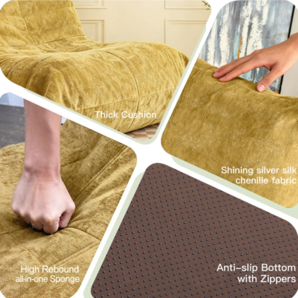 Memory Foam Flannelette Bean Bag Chair J214