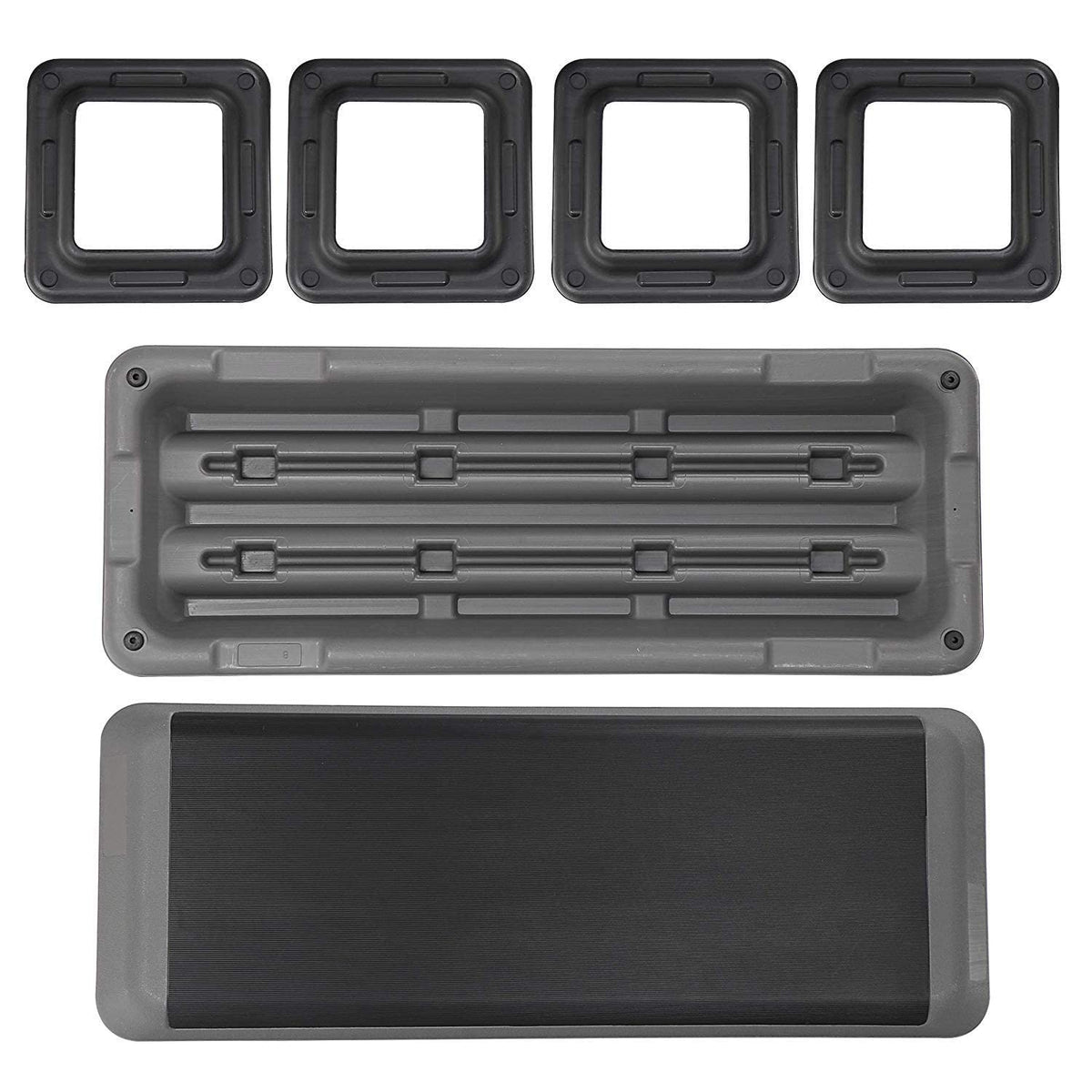 43-inch Adjustable Aerobic Stepper with 4 Risers D257341