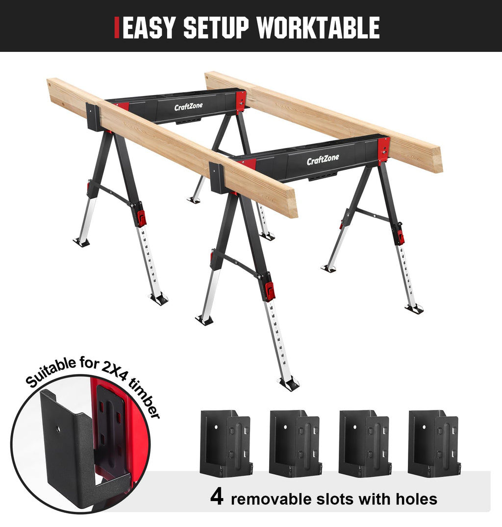 Folding Heavy Duty 2 Pack Saw Horses K7063
